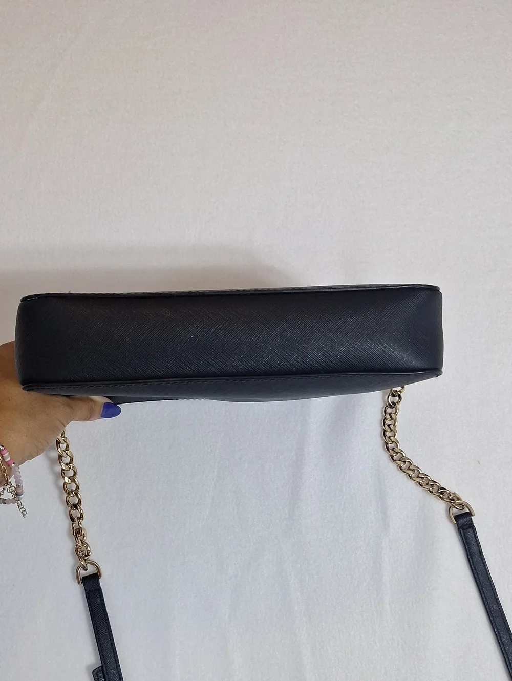 Michael Kors Black Crossbody Bag with Gold Hardware